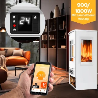 KESSER® Sfeerhaard Elektrische Haard Wit