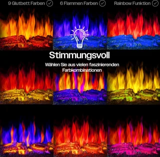 KESSER® Sfeerhaard Elektrische Haard - Zwart