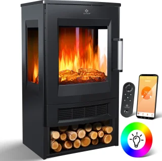 KESSER® Sfeerhaard Elektrische Haard - Zwart