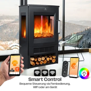 KESSER® Sfeerhaard Elektrische Haard - Zwart