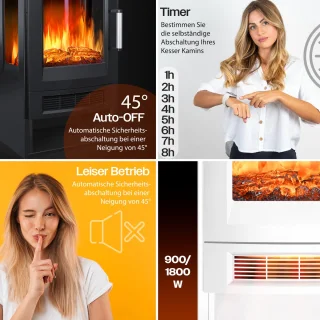 KESSER® Sfeerhaard Elektrische Haard - Zwart