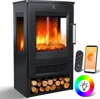KESSER® Sfeerhaard Elektrische Haard - Zwart