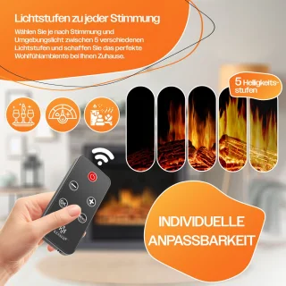 KESSER® Villa Zwart Elektrische Sfeerhaard