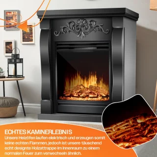 KESSER® Villa Zwart Elektrische Sfeerhaard