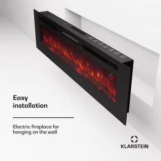 Klarstein Deco Elektrische Haard 1800W Zwart