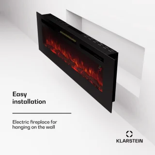 Klarstein Deco Elektrische Haard 1800W Zwart