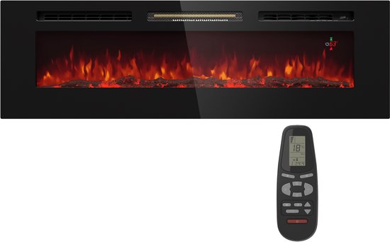 Klarstein Deco Elektrische Haard 1800W Zwart
