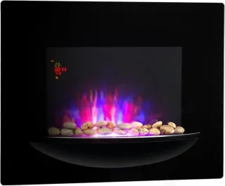 Klarstein Feuerschale Elektrische Wandhaard 1800W Zwart