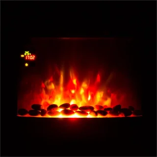 Klarstein Feuerschale Elektrische Wandhaard 1800W Zwart