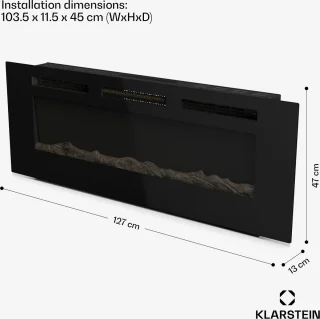 Klarstein Galeras Smart Elektrische haard zwart