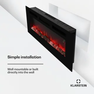 Klarstein Galeras Smart Elektrische haard zwart