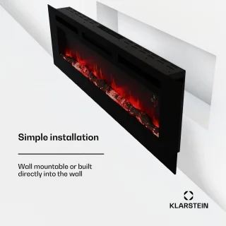 Klarstein Galeras Smart elektrische haard zwart