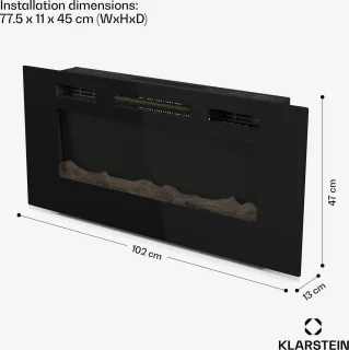Klarstein Galeras Smart elektrische haard zwart