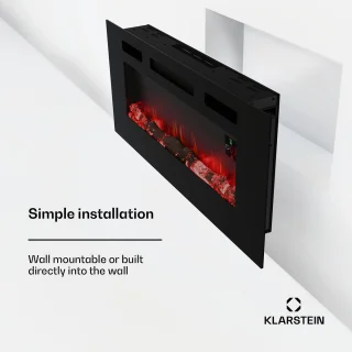 Klarstein Galeras Smart elektrische haard zwart
