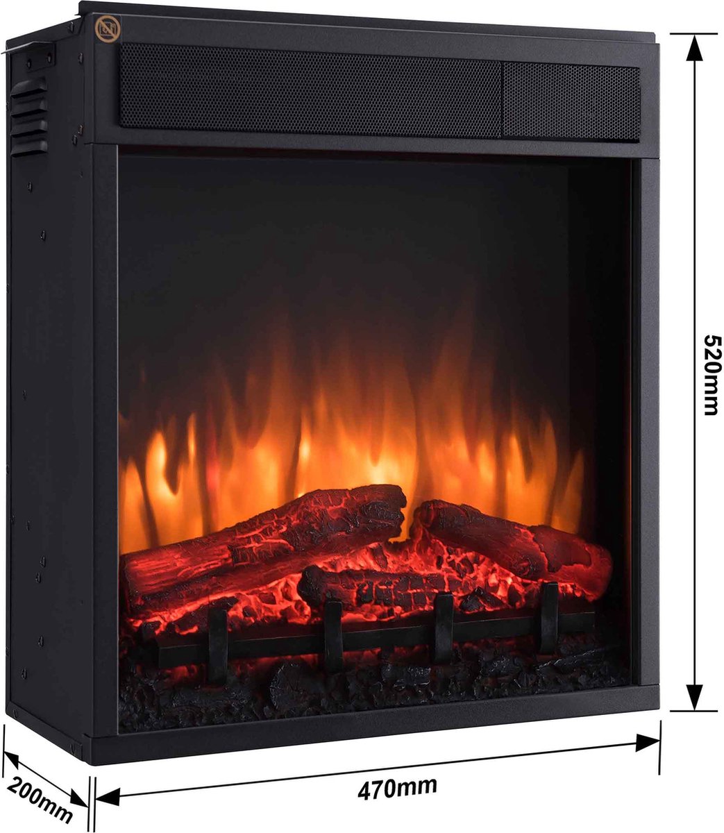 Ladina Elektrische Sfeerhaard Wit 85 cm