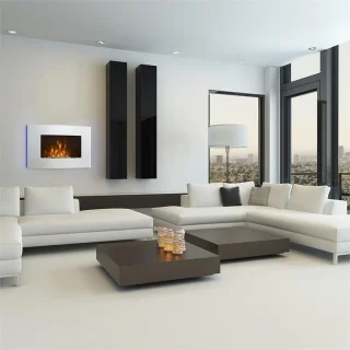 Lausanne elektrische haard 1000/2000W glas