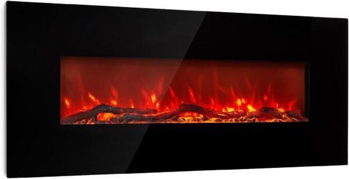 Lausanne Long elektrische haard 128 cm