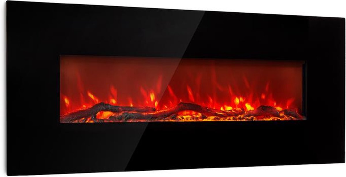 Lausanne Long elektrische haard 128 cm