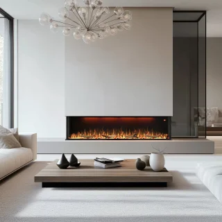 Laveno 182 elektrische 3-zijdige glazen sfeerhaard