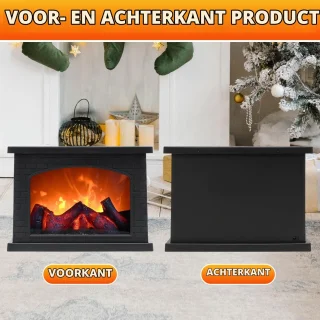 Led-haardlamp, elektrische open haard met vlameffect, decoratieve tafelhaard voor thuis