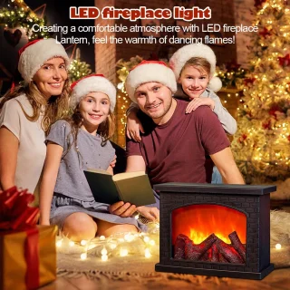 Led-open haard, decoratieve open haard, lamp, elektrische open haard, tafelhaard, ornament