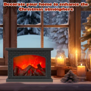 Led-open haard, decoratieve open haard, lamp, elektrische open haard, tafelhaard, ornament