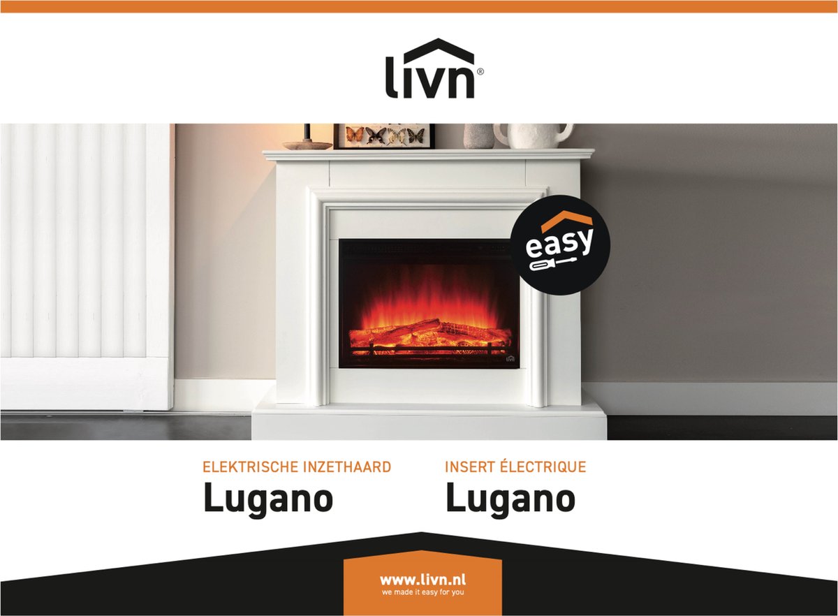 Livn Elektrische Inzethaard Lugano 43,4x60x19 cm