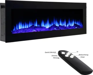 LumberQ Kayo elektrische in-wand sfeerhaard 150x46x12,5 cm