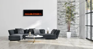 LumberQ Kayo elektrische in-wand sfeerhaard 150x46x12,5 cm