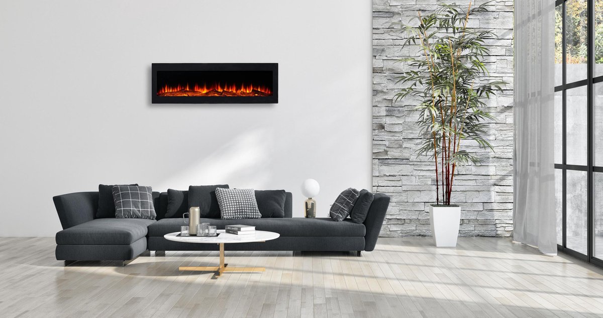 LumberQ Kira Inwand Sfeerhaard 120x35x12,5 cm