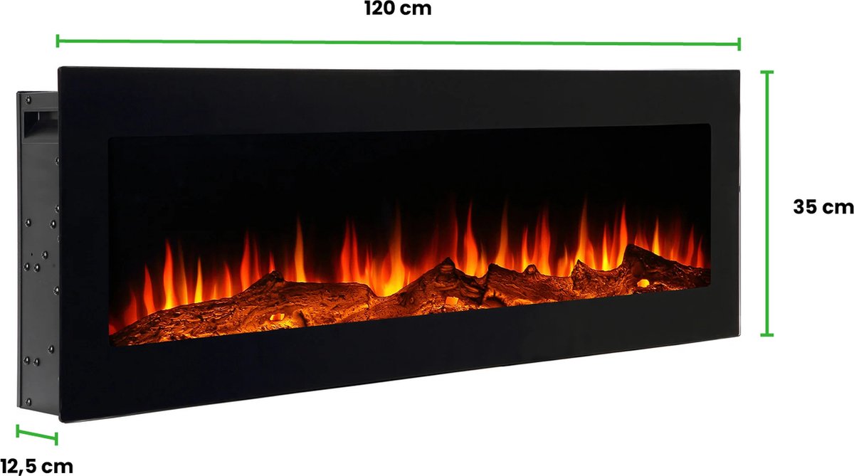 LumberQ Kira Inwand Sfeerhaard 120x35x12,5 cm
