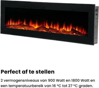 LumberQ Nova elektrische inbouw sfeerhaard 105x35x12,5 cm