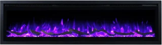 Lumea Fires Avero 152 cm Elektrische inbouwhaard - Zwart
