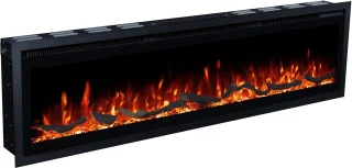 Lumea Fires Avero 152 cm Elektrische inbouwhaard - Zwart