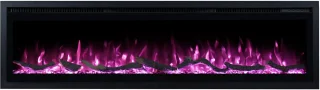 Lumea Fires Avero 42 inch Elektrische inbouwhaard 106 cm Zwart