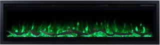 Lumea Fires Avero 42 inch Elektrische inbouwhaard 106 cm Zwart