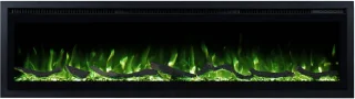 Lumea Fires Avero 42 inch Elektrische inbouwhaard 106 cm Zwart