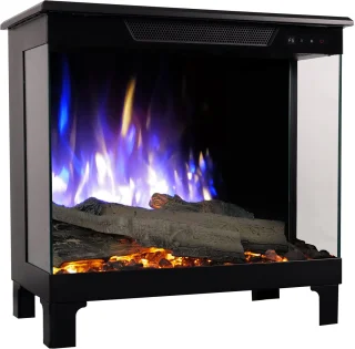 Lumea Fires Spectra 46 cm Vrijstaande elektrische haard Zwart