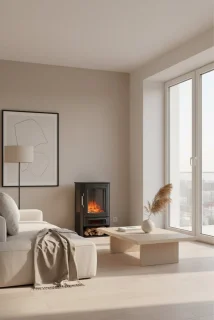 LumiFlame Elite Vrijstaande Elektrische Sfeerhaard – Zwart
