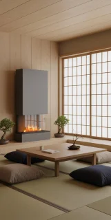 LumiFlame EliteGlow Wandhaard 158x80x40 cm - Grijs