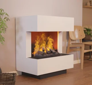 LuminFlame® KLEIST Vrijstaande elektrische haard – Wit