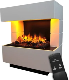 LuminFlame® KLEIST Vrijstaande elektrische haard – Wit