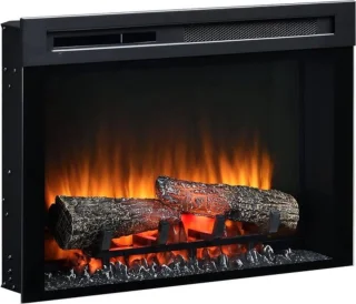 Luxe Elektrische Tafelhaard Met Schouw 60x45x20 cm Zwart