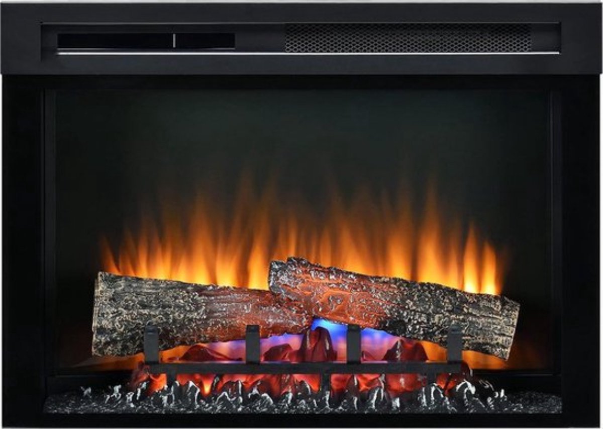 Luxe Elektrische Tafelhaard Met Schouw 60x45x20 cm Zwart