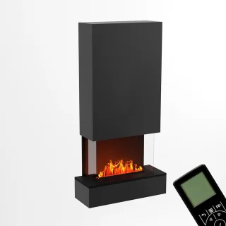 LuxeFlame Aurora 3D Elektrische Waterdamp Wandhaard