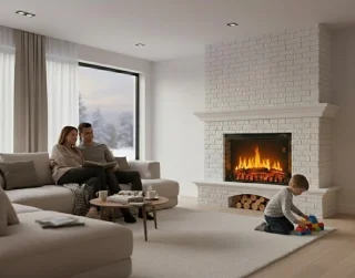 LuxeFlame Oxford XL Elektrische Inbouwhaard