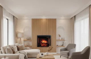 LuxeFlame Oxford XL Elektrische Inbouwhaard