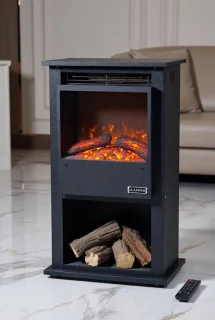 LuxeFlame Pro XL elektrische tuinhaard zwart