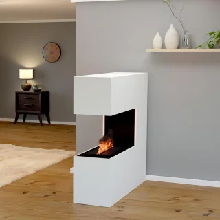 LuxeFlame SCHILLER Vrijstaande elektrische haard wit