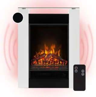 LuxeFlame Vrijstaande Elektrische Haard Wit